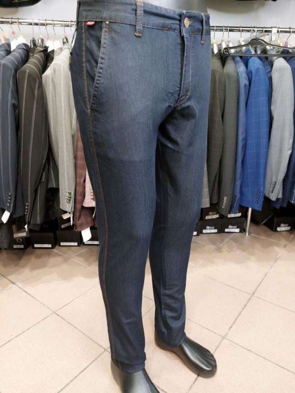 Pantalon chino jean bleu – Image 2