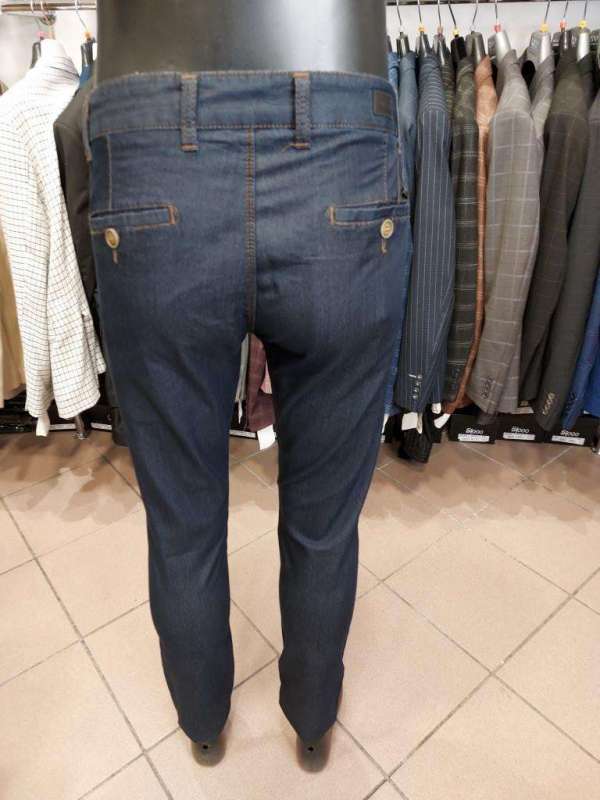 Pantalon chino jean bleu – Image 3