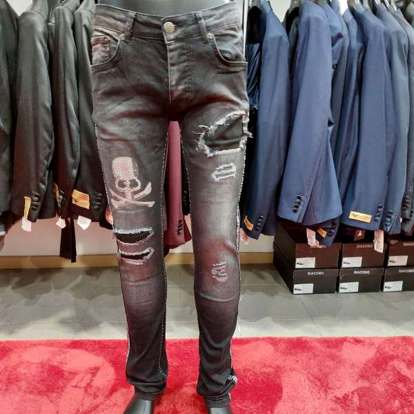 Jean noir avec strass