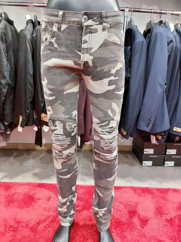 Jean militaire vert clair