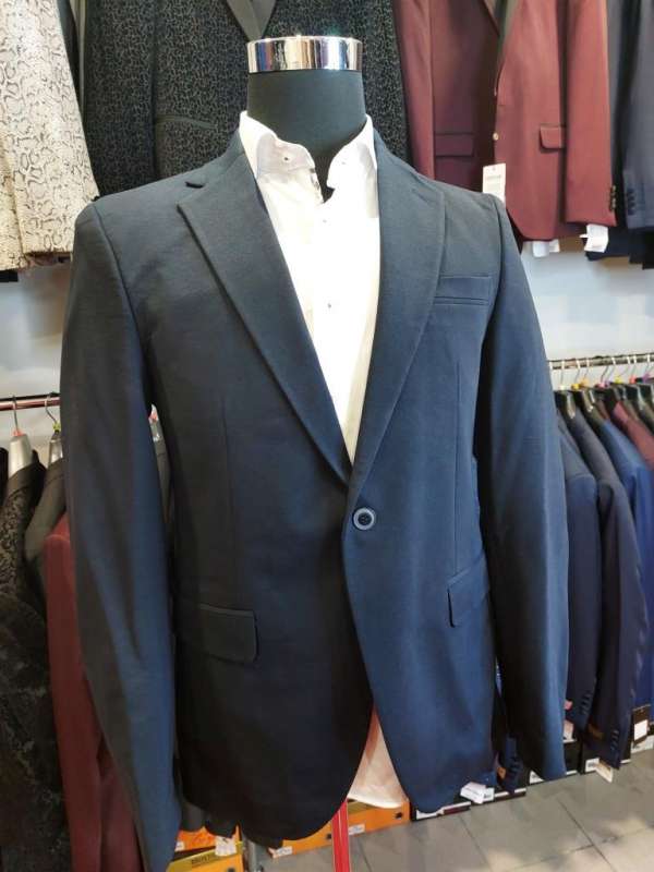 Blazer bleu coudière bleu 1
