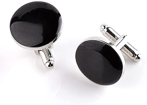 Bouton manchette noir