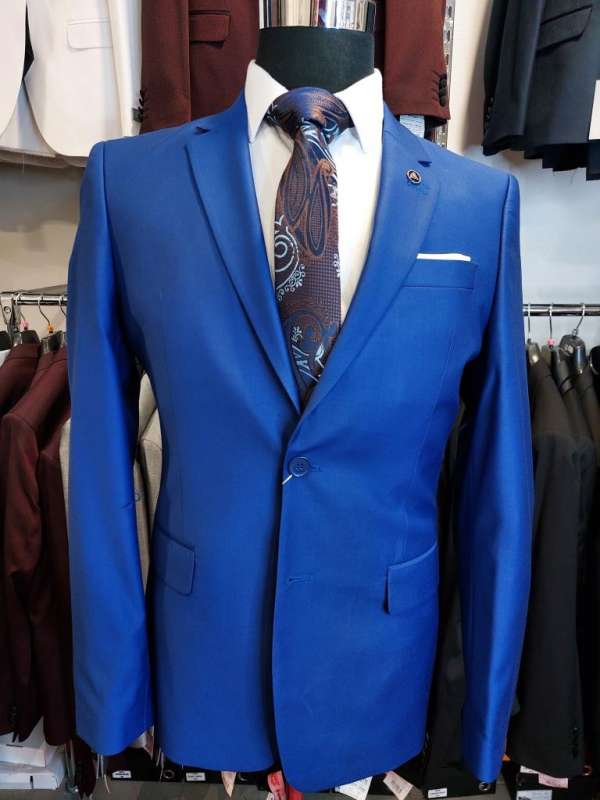 Costume bleu royal unis – Image 3