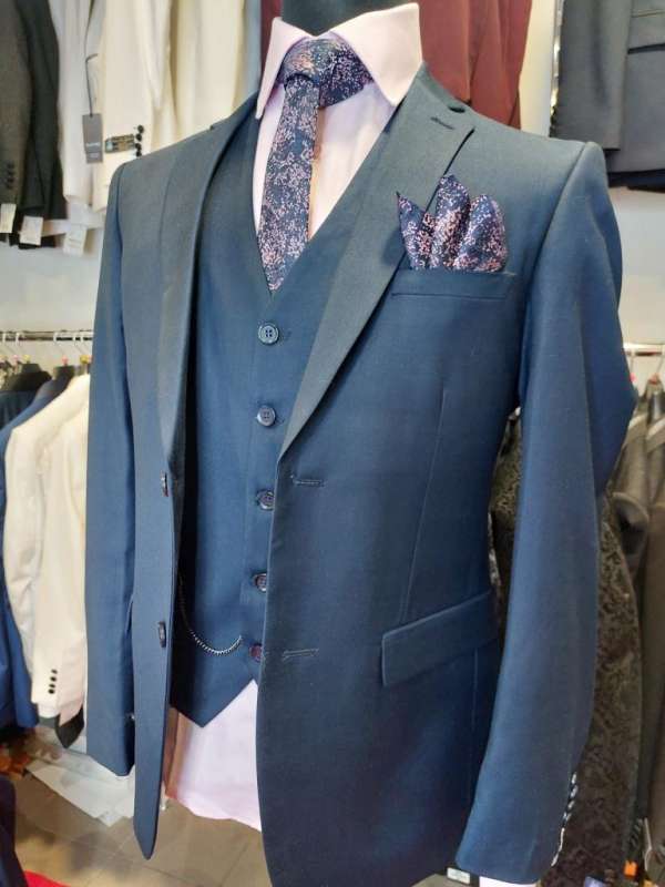 Costume 3 piéces bleu marine – Image 2
