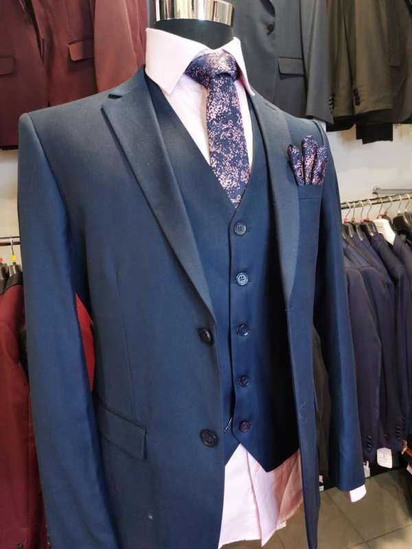 Costume 3 piéces bleu marine – Image 3