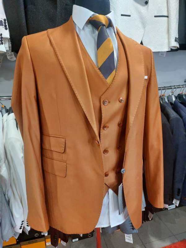 Costume 3 piéces orange terracotta – Image 3