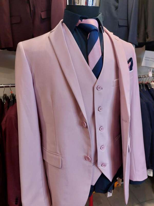 Costume 3 piéces rose – Image 2