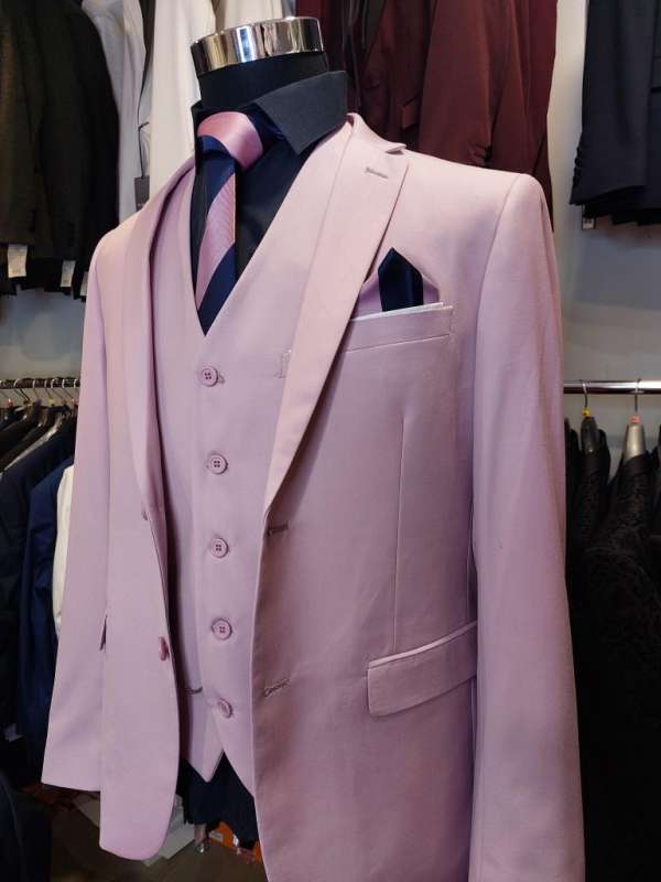 Costume 3 piéces rose – Image 3