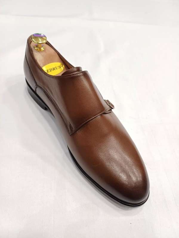 Chaussure marron tabac double boucle – Image 3