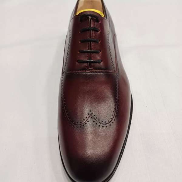 Chaussure richelieu Bordeau bout rond