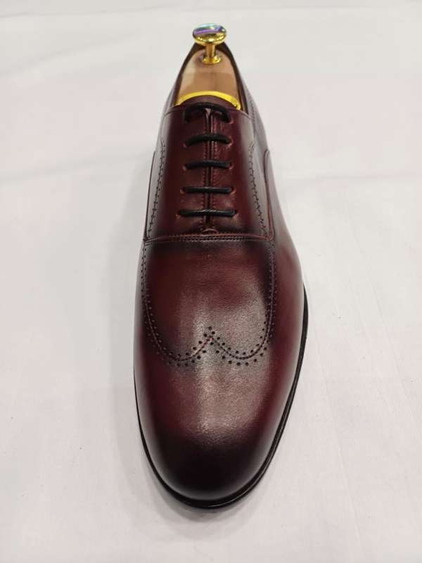 Chaussure richelieu Bordeau bout rond