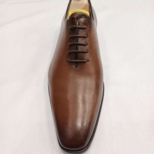 Chaussure richelieu marron tabac bout fin