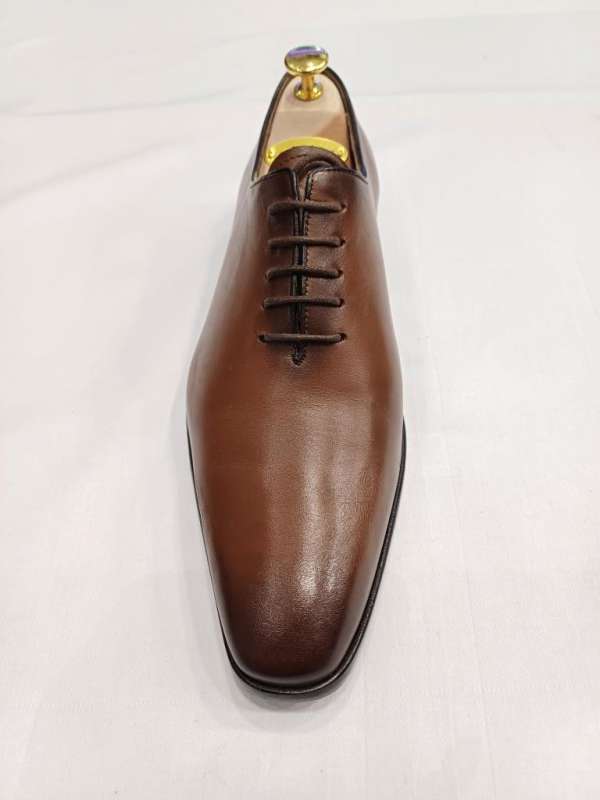 Chaussure richelieu marron tabac bout fin
