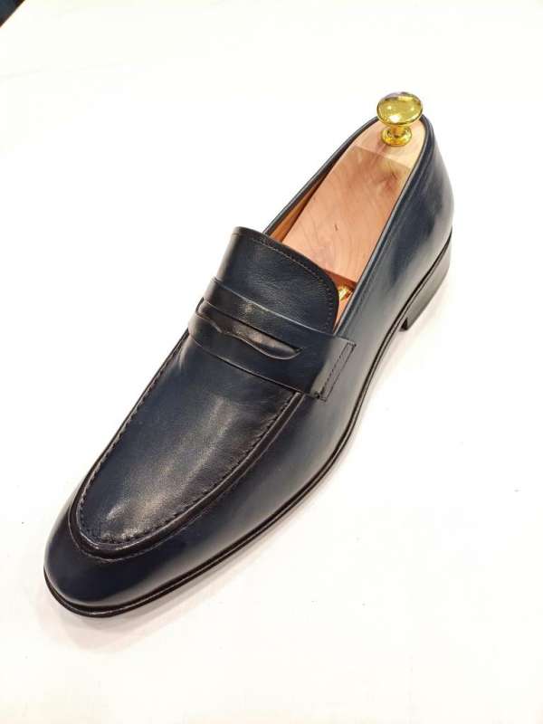 Mocassin penny bleu – Image 3