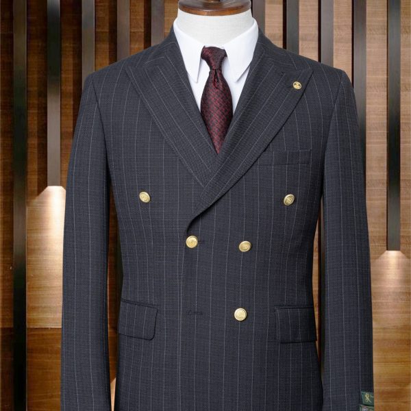 Costume croisé borsalino gris enthracite