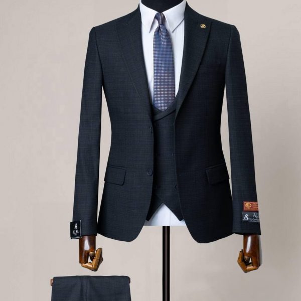 Costume noir indigo