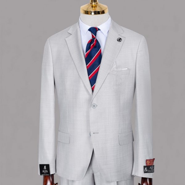 Costume Gris clair fil à fil 2pièces  unis