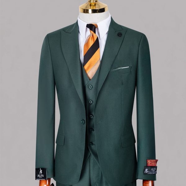 Costume Vert sapin  3pièces unis